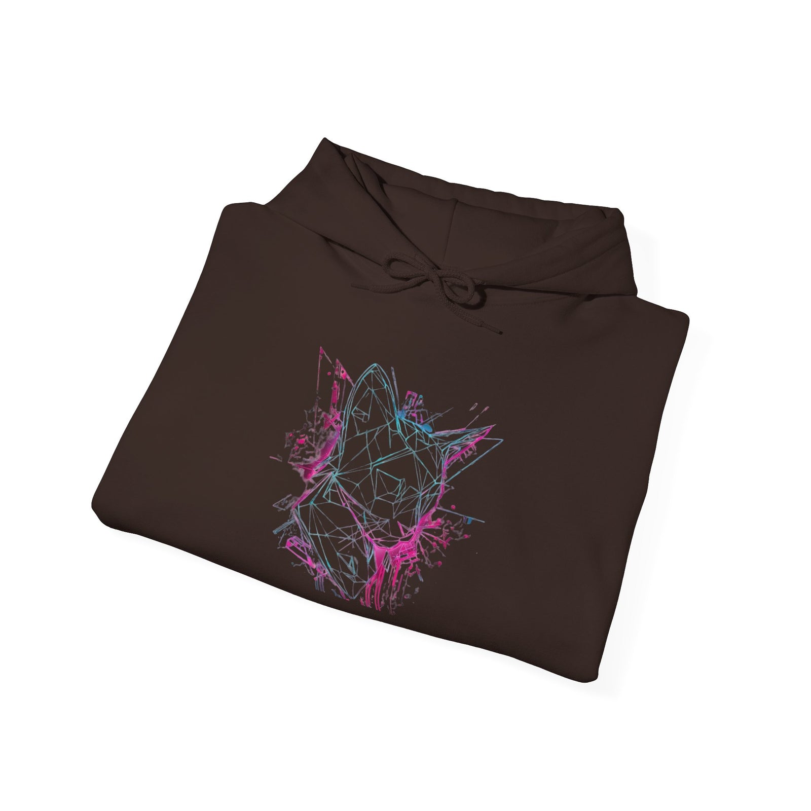 Neon Cat Hoodie - Vaporwave Retro Cat Graphic Sweatshirt
