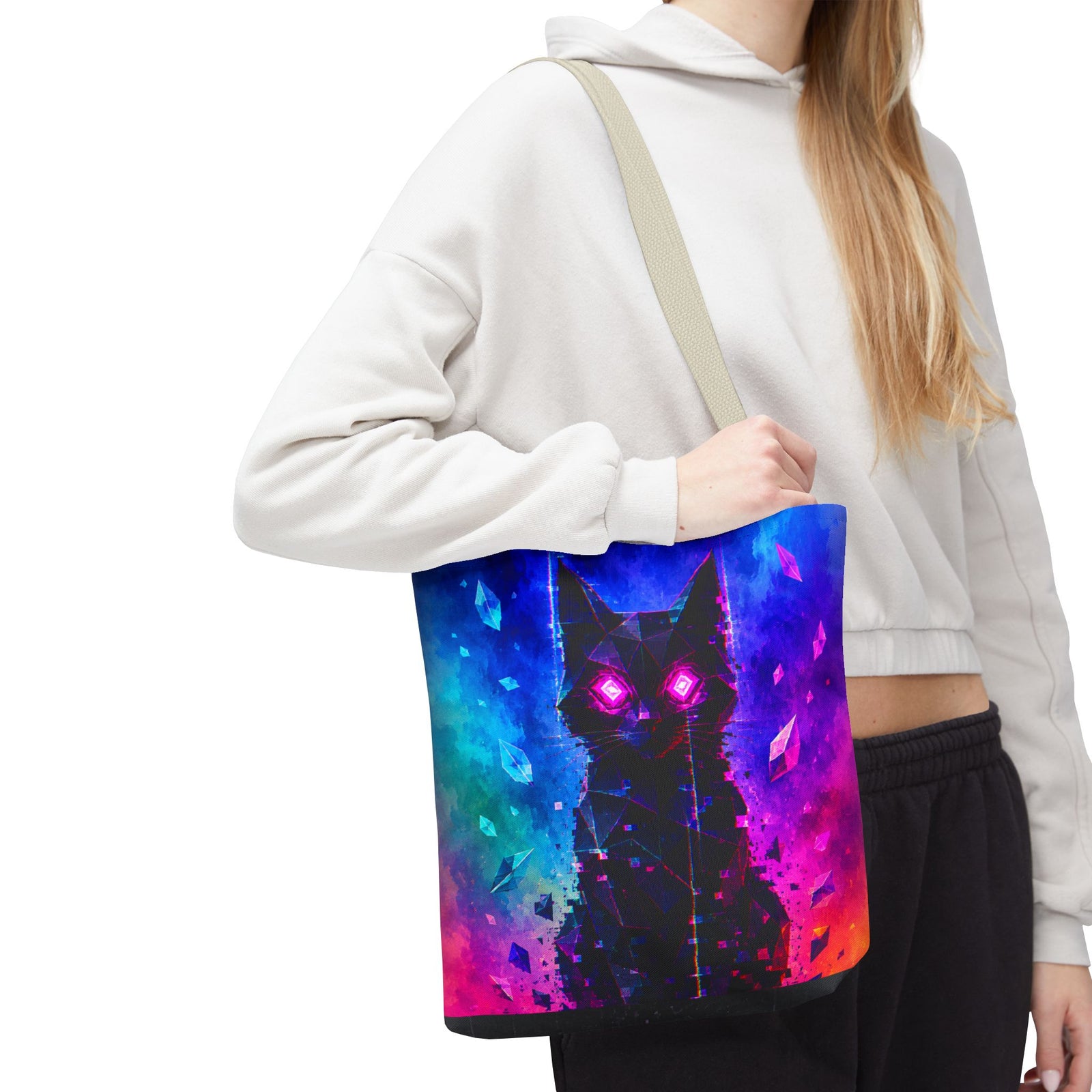 Mystic Neon Cat Tote
