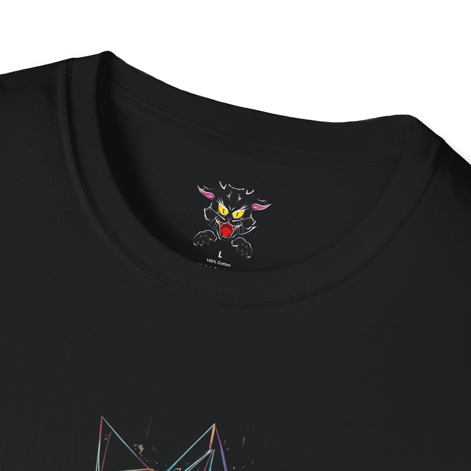 T-Shirt — "Say Hello to My Little Friend" Neon Sketch