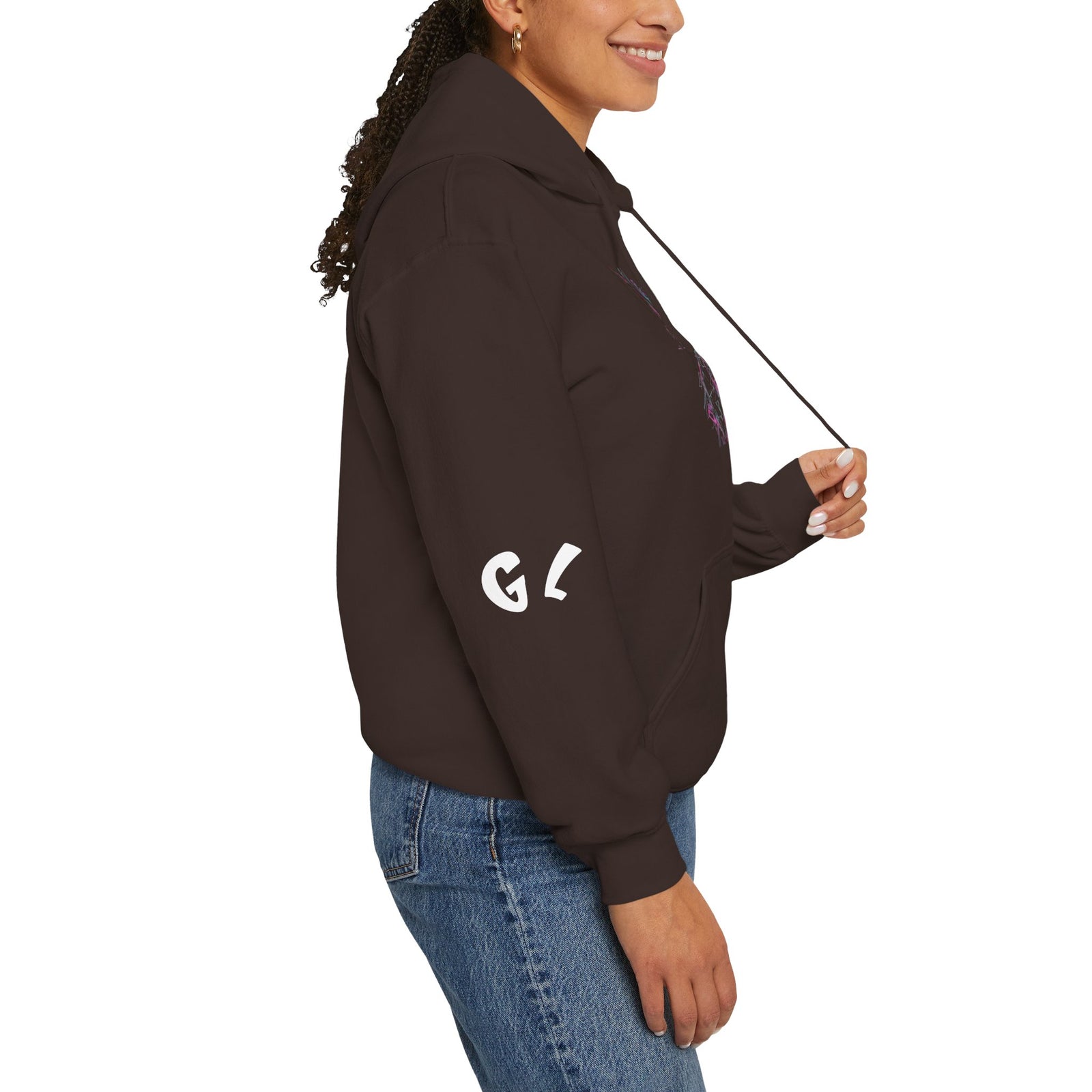 Neon Cat Hoodie - Vaporwave Retro Cat Graphic Sweatshirt