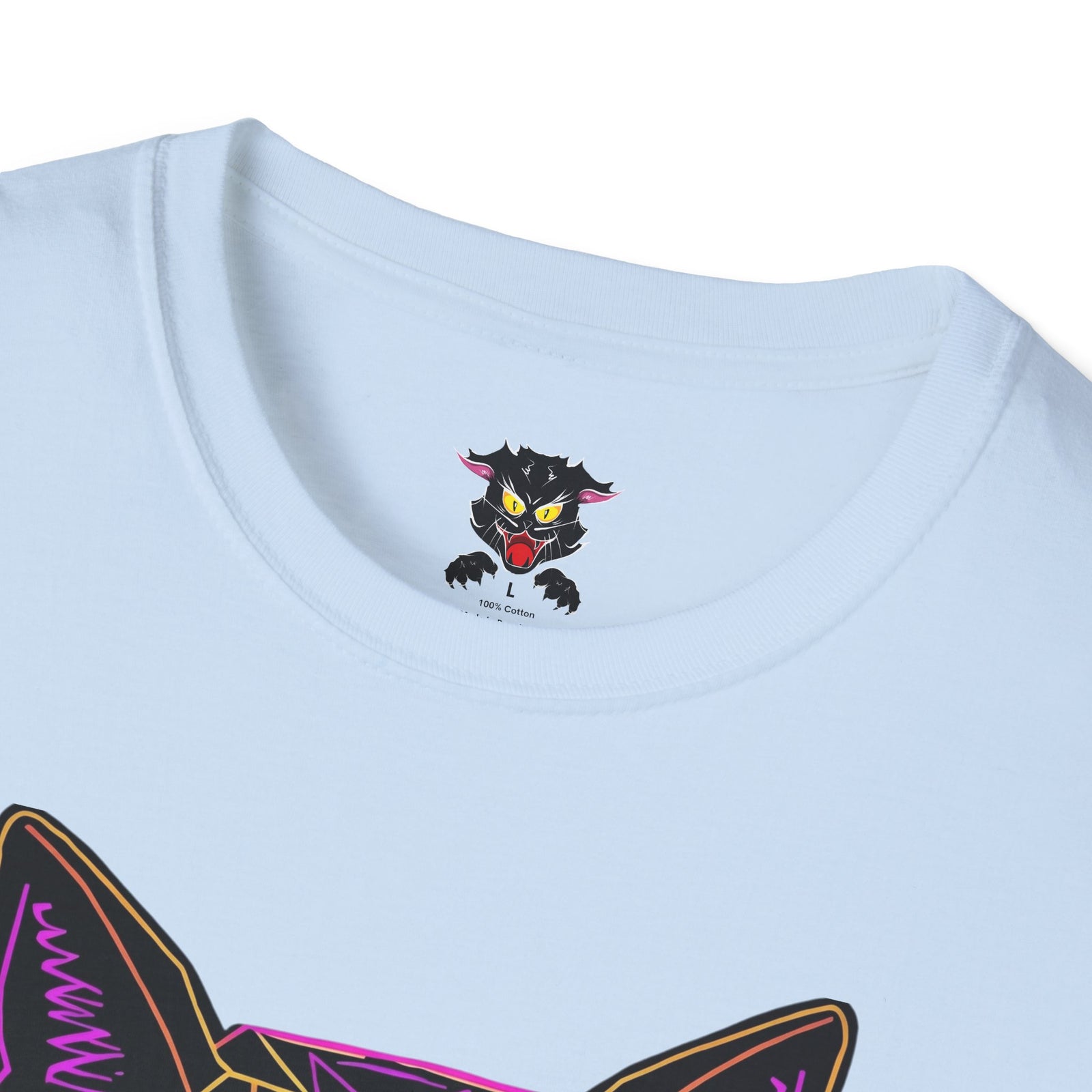 Sábado Sin Excusas Cat T-Shirt — Retro Neon Cat with Sunglasses
