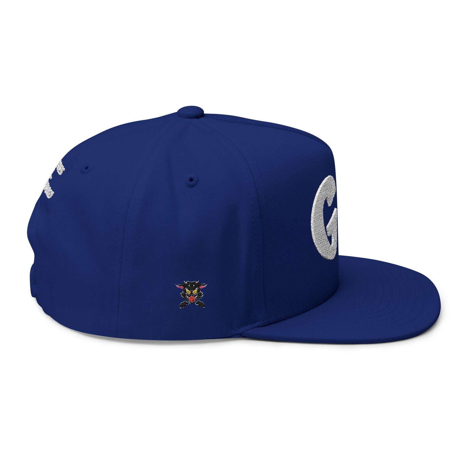 Multicolor Flat Bill Cap — Embroidered 'GL' Logo with Spanish Back Text ('Si tu no crees en ti...')