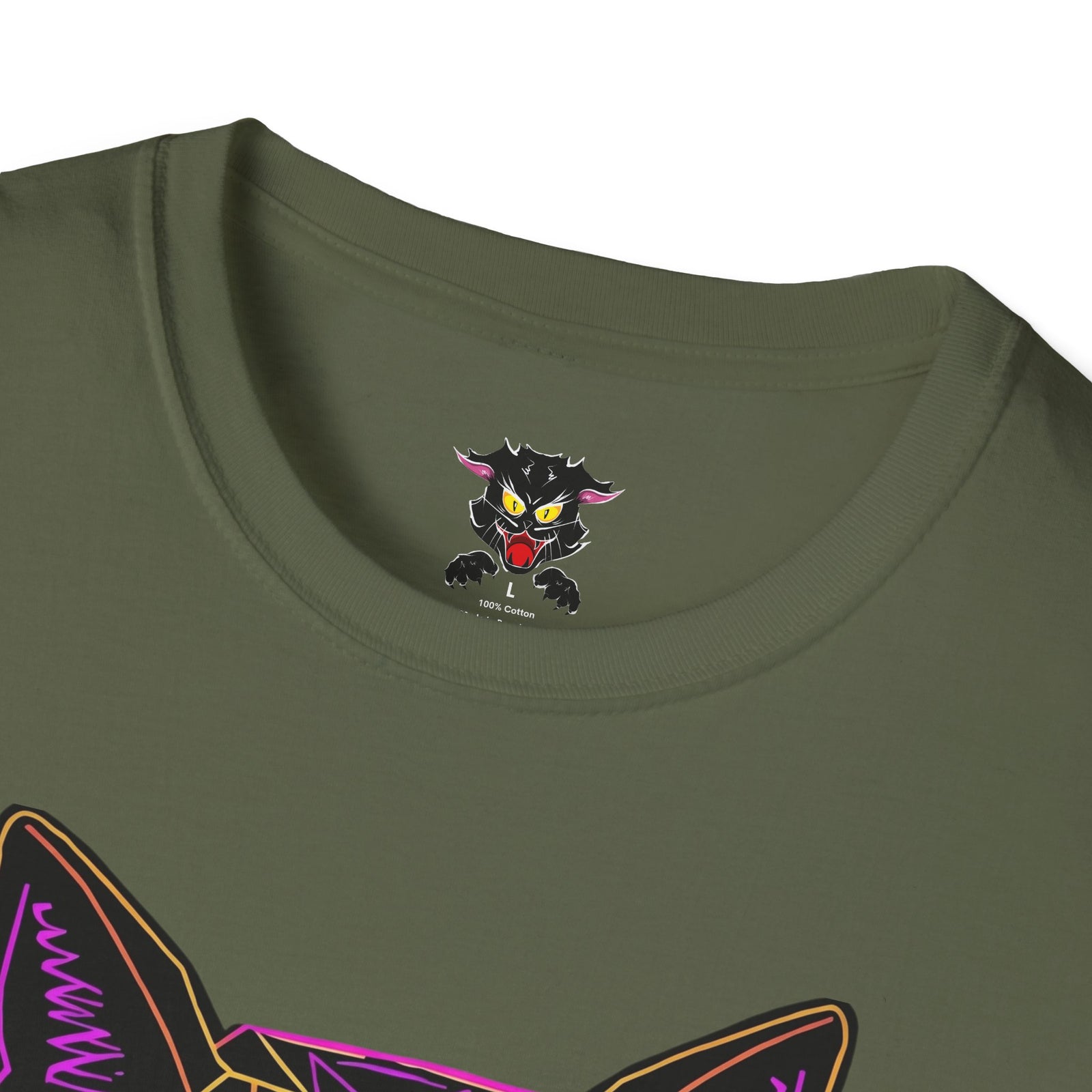 Sábado Sin Excusas Cat T-Shirt — Retro Neon Cat with Sunglasses