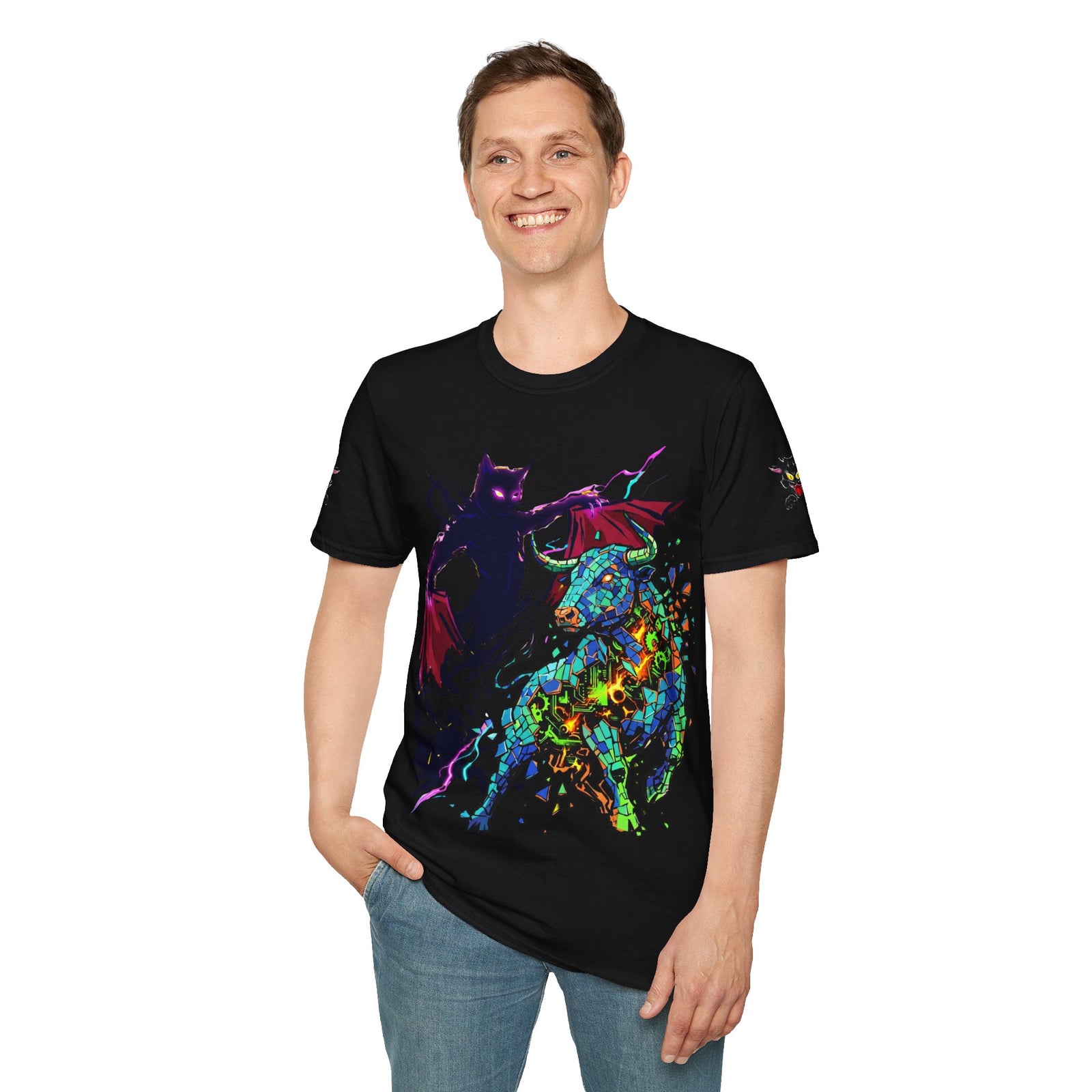 El Gato Loco — Corrida 2077 | Camiseta Gráfica Cyberpunk Edición Limitada