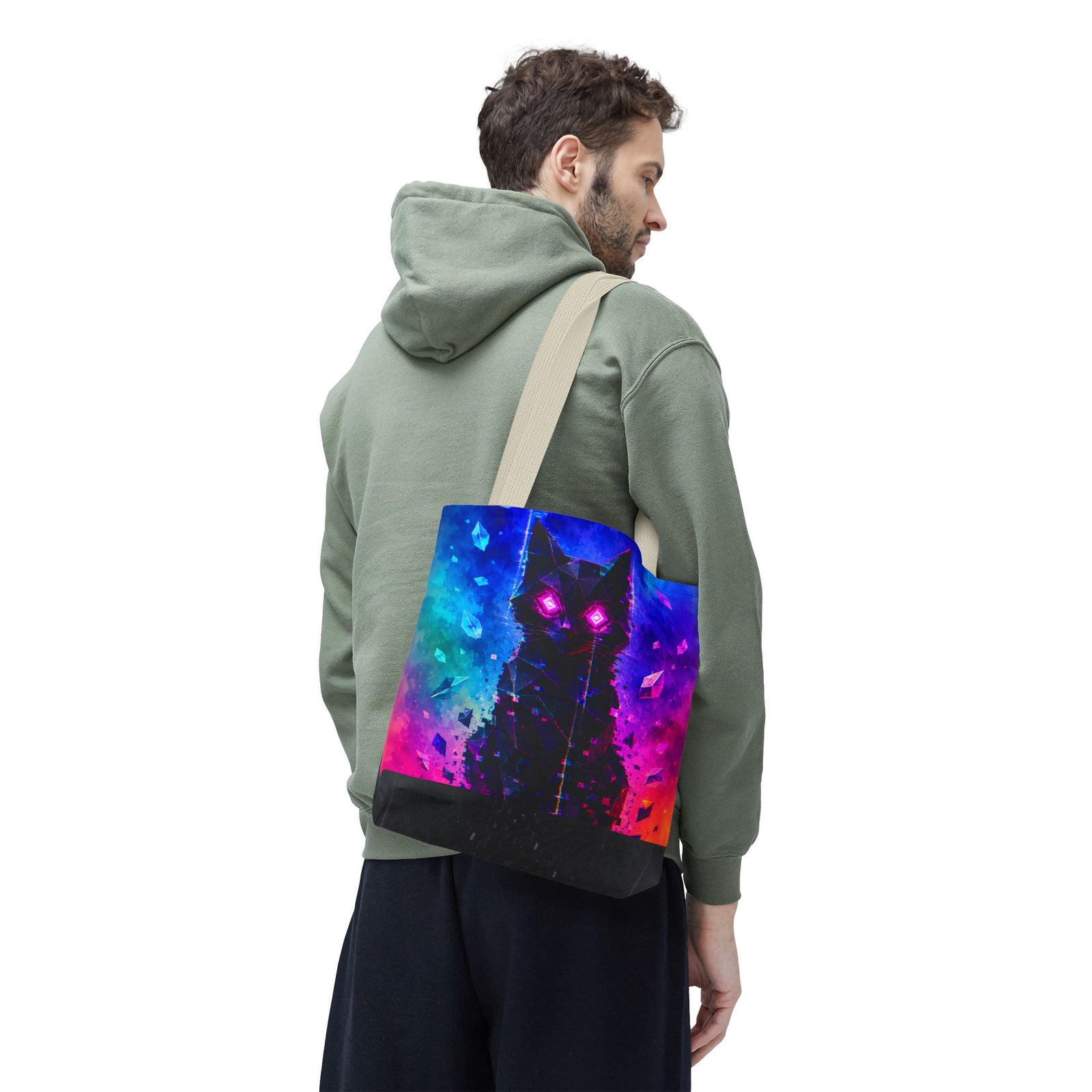 Mystic Neon Cat Tote