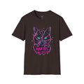 Cat Graphic T-Shirt — Neon Retro "Martes" Design (Lunes Pero Puro)