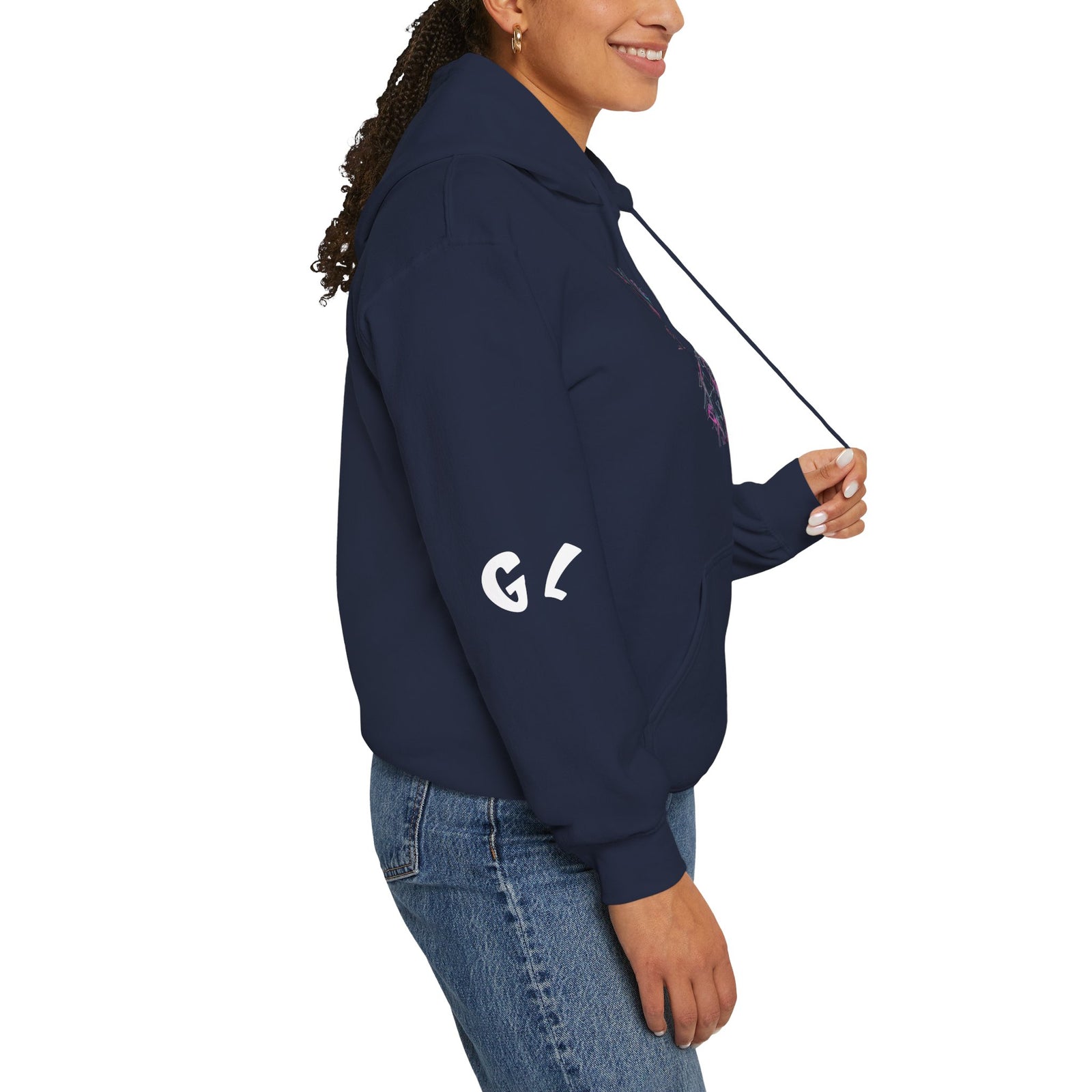 Neon Cat Hoodie - Vaporwave Retro Cat Graphic Sweatshirt