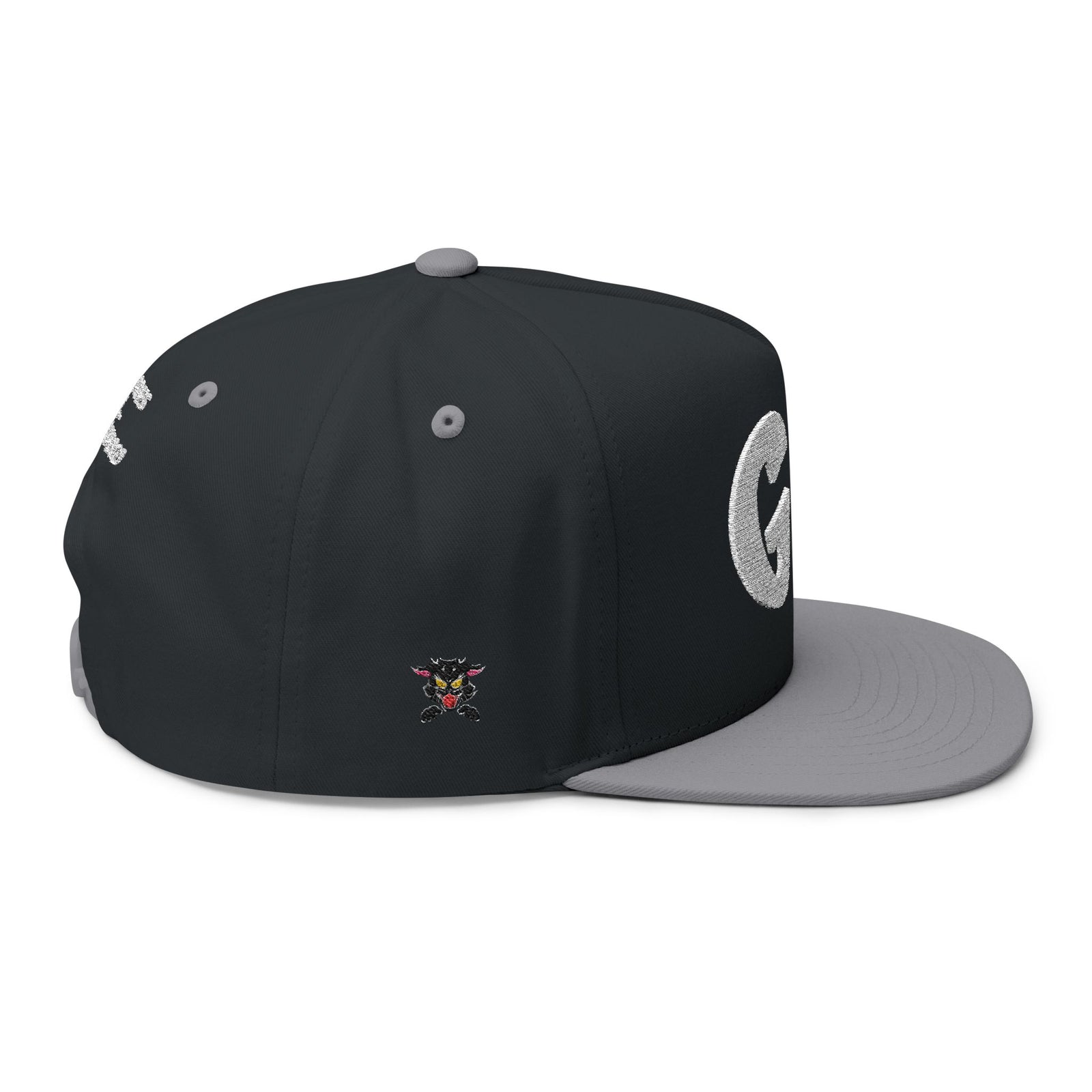 Multicolor Flat Bill Cap — Embroidered 'GL' Logo with Spanish Back Text ('Si tu no crees en ti...')