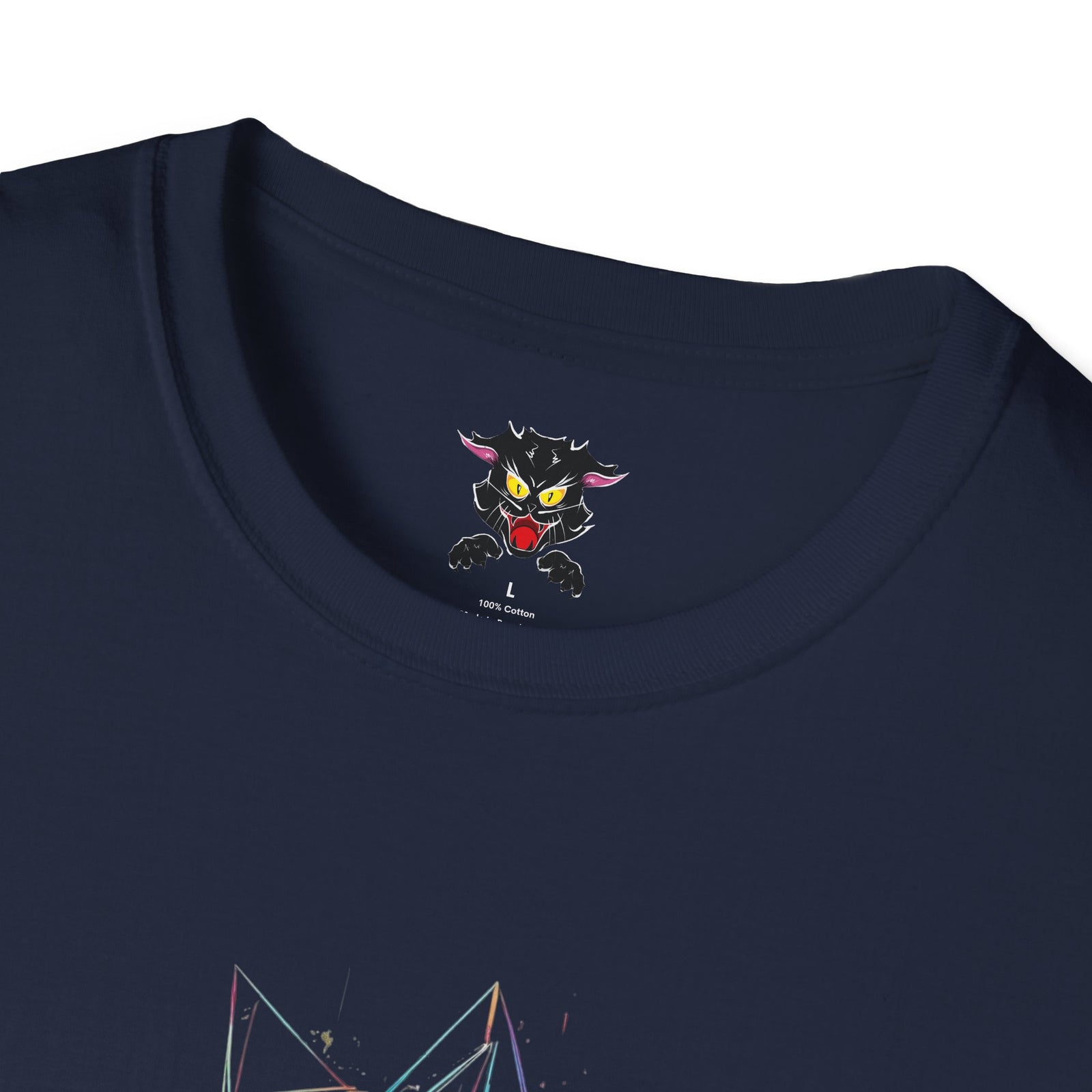 T-Shirt — "Say Hello to My Little Friend" Neon Sketch