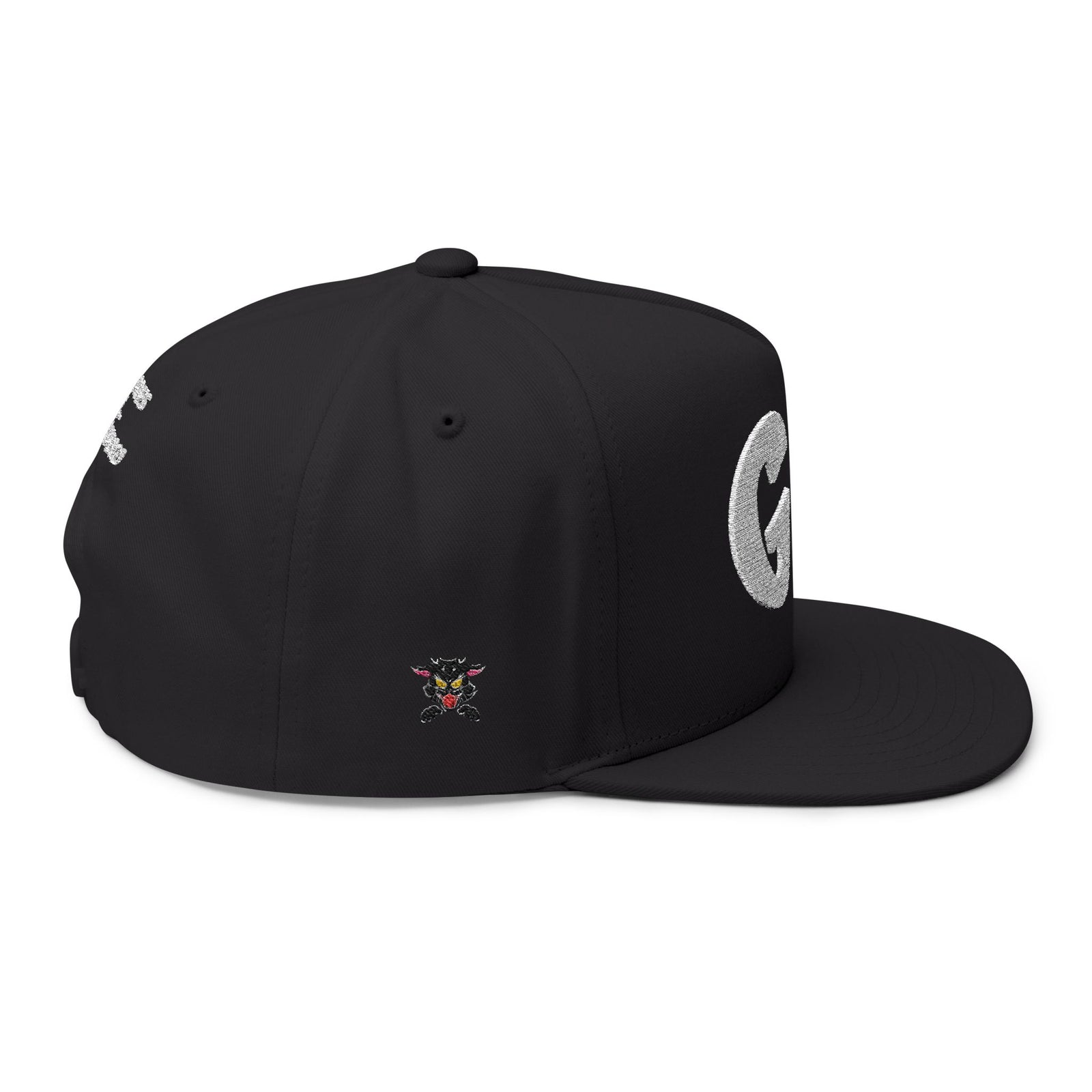 Multicolor Flat Bill Cap — Embroidered 'GL' Logo with Spanish Back Text ('Si tu no crees en ti...')