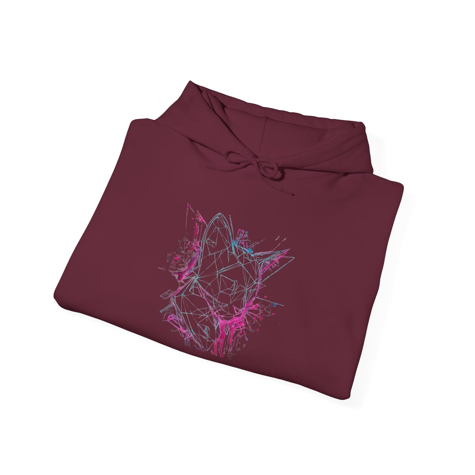 Neon Cat Hoodie - Vaporwave Retro Cat Graphic Sweatshirt
