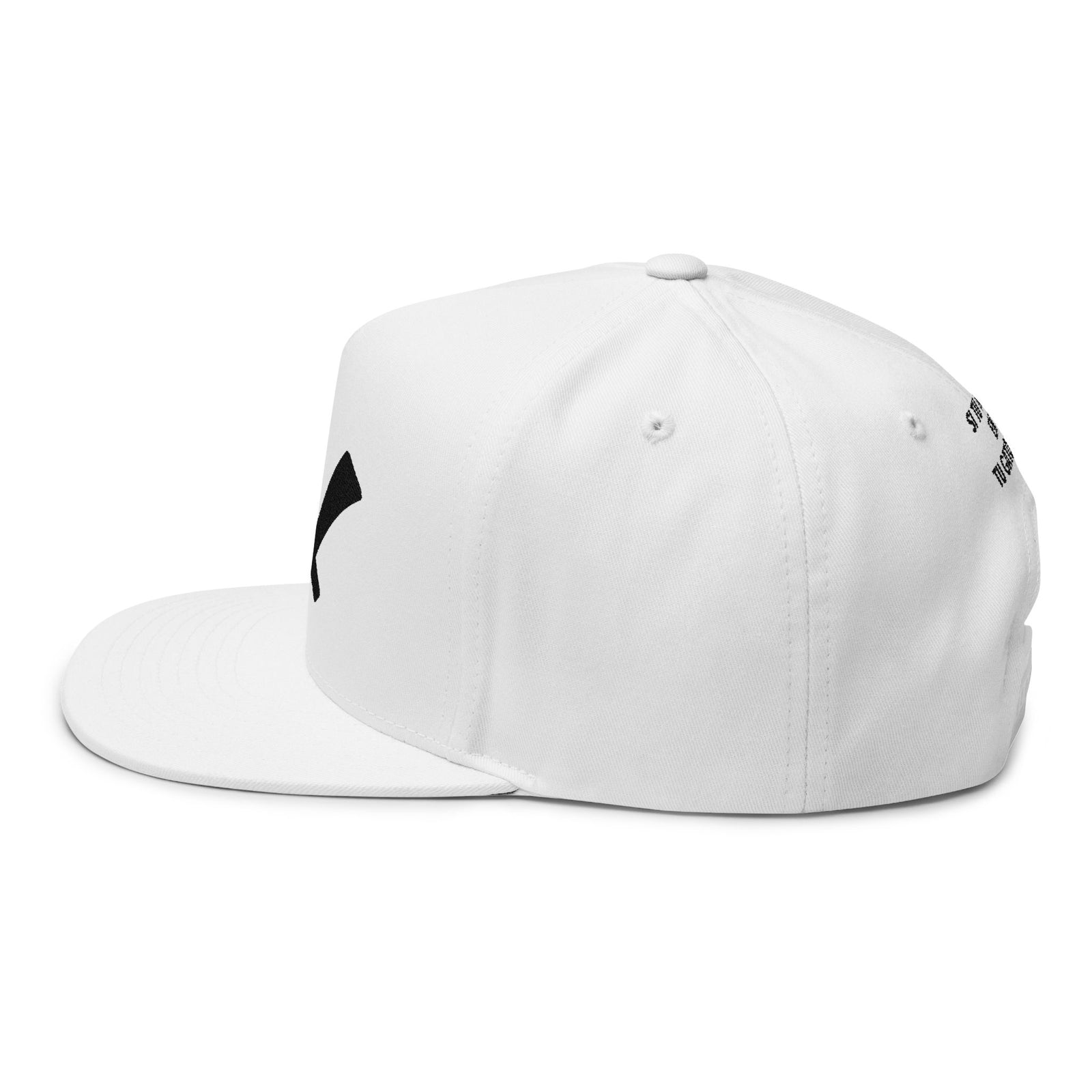 Flat Bill Cap — Embroidered 'GL' Logo with Spanish Back Text ('Si tu no crees en ti...')