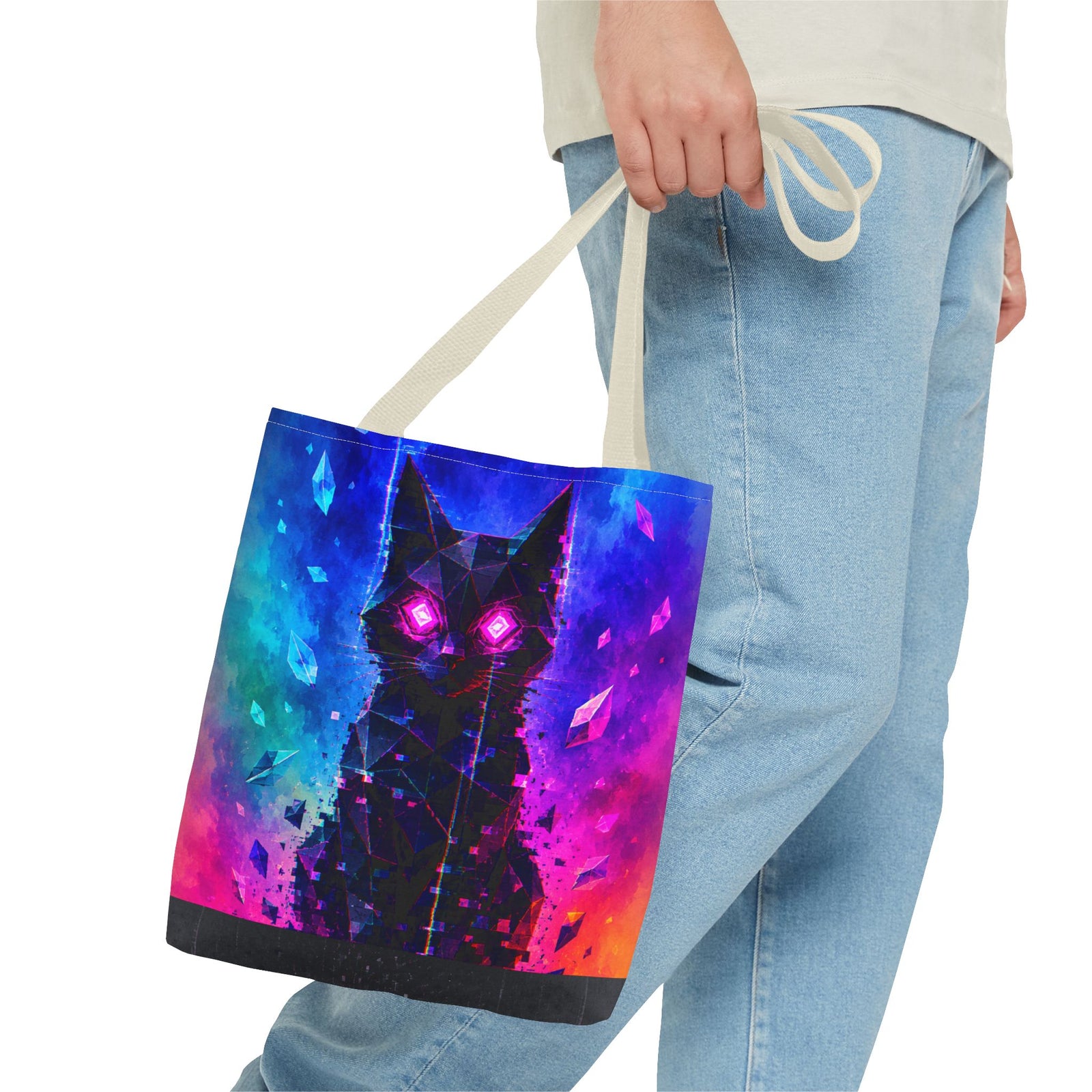 Mystic Neon Cat Tote