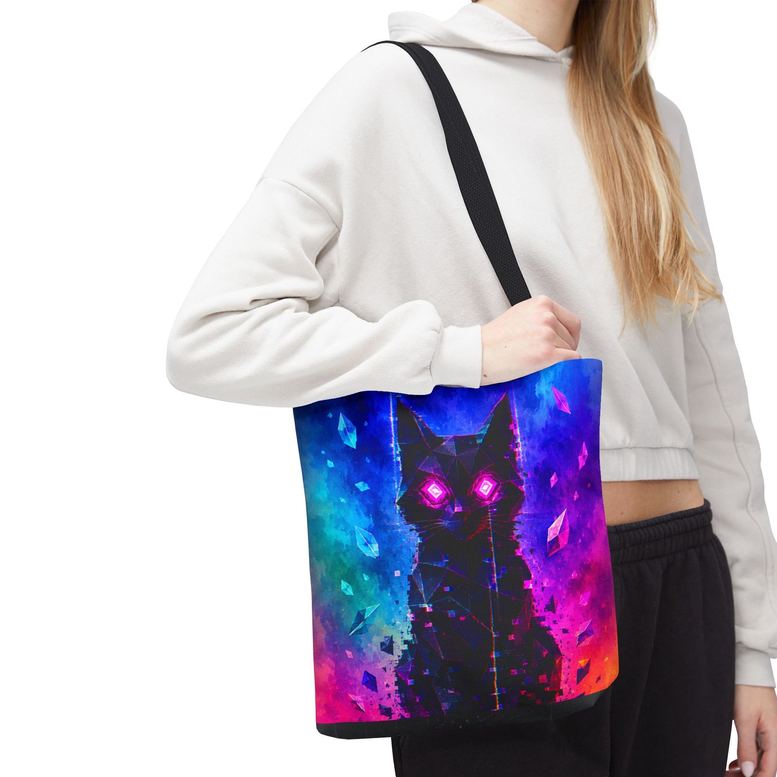 Mystic Neon Cat Tote
