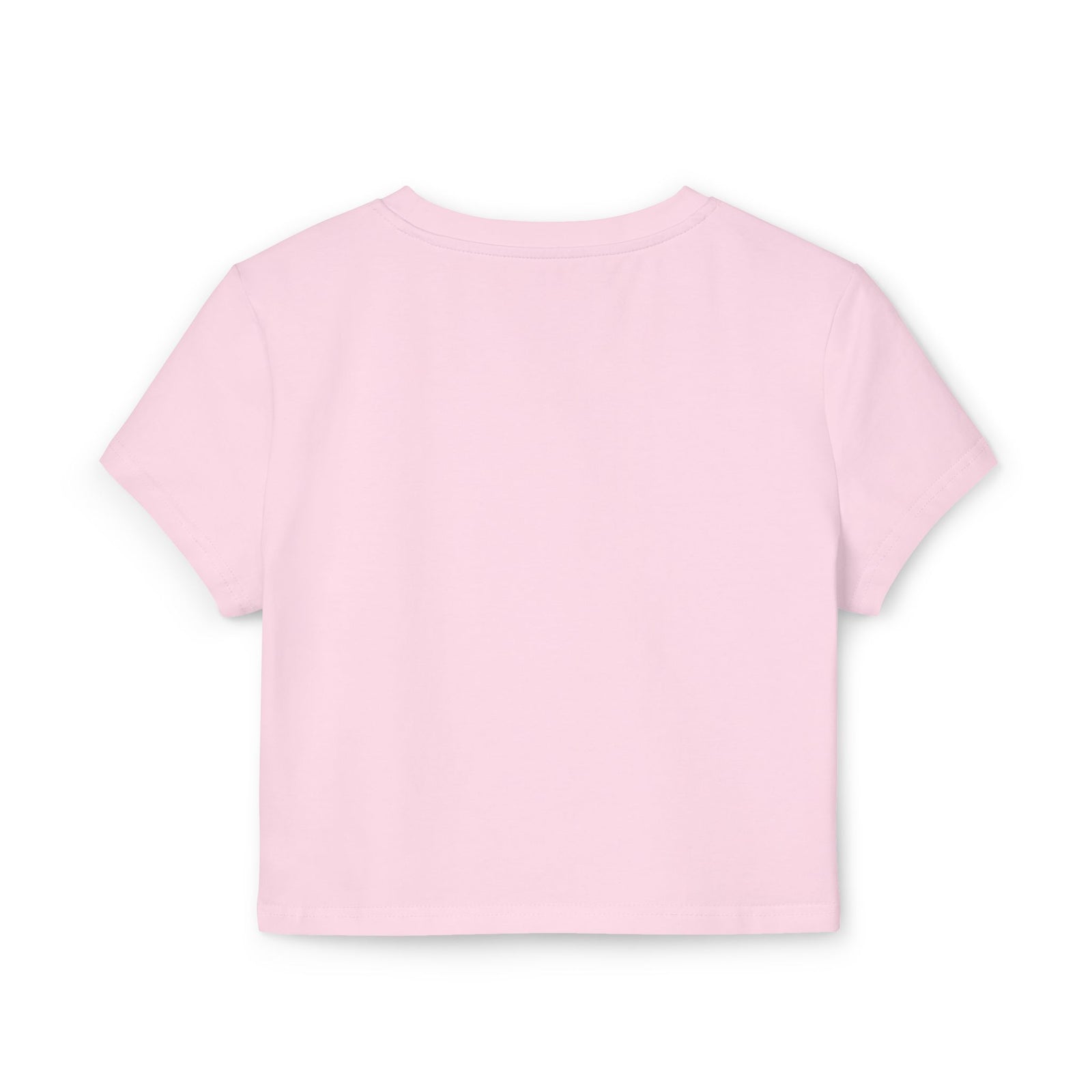 Neon Floral Cat Baby Tee — Women's Graphic Crop Top