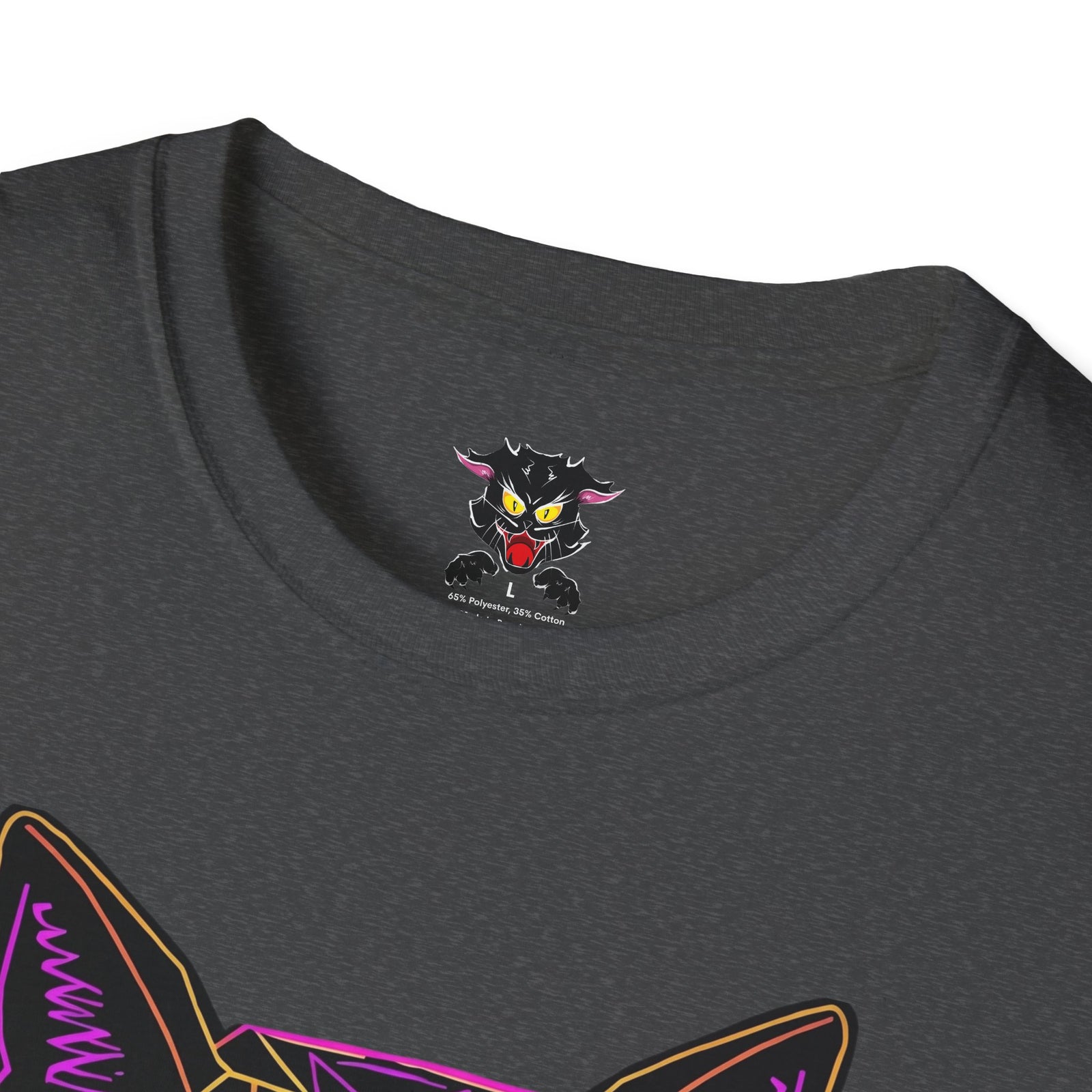 Sábado Sin Excusas Cat T-Shirt — Retro Neon Cat with Sunglasses