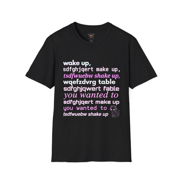 Camiseta Tipográfica Wake Up — Letras Artísticas Superpuestas