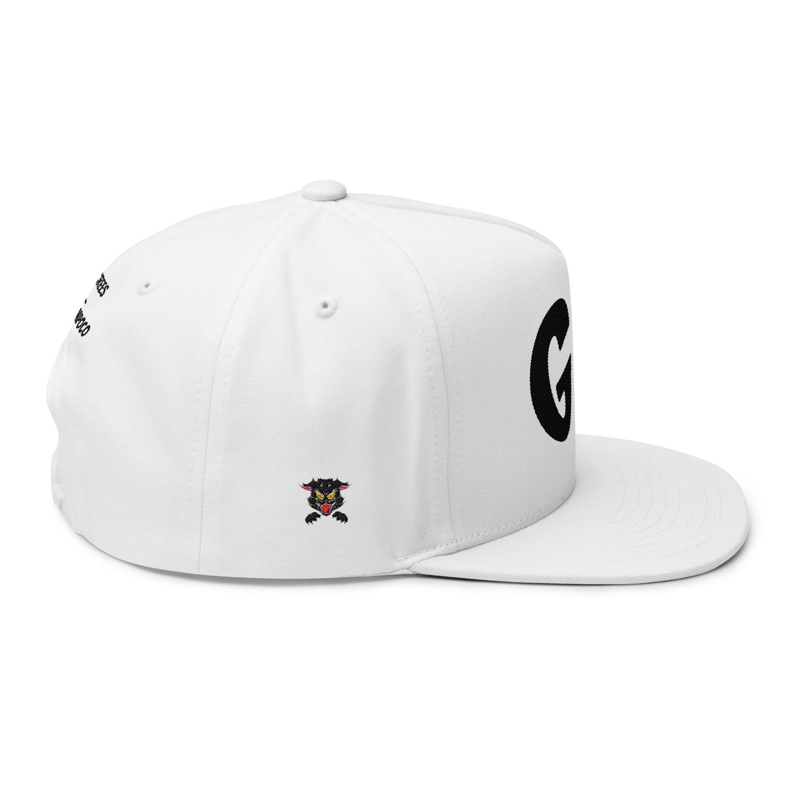 Flat Bill Cap — Embroidered 'GL' Logo with Spanish Back Text ('Si tu no crees en ti...')