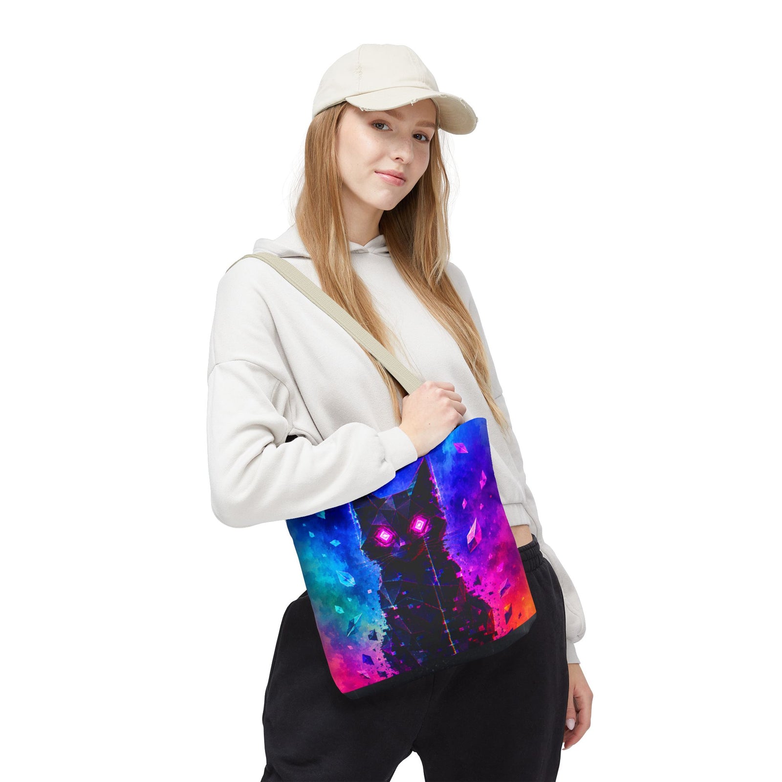 Mystic Neon Cat Tote