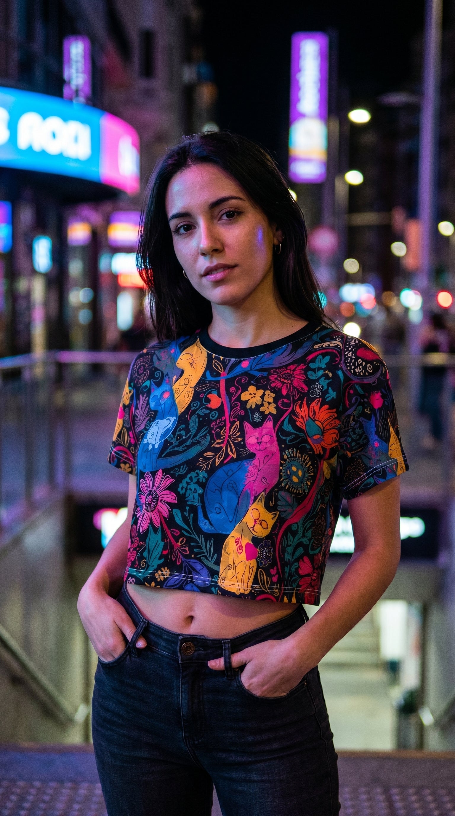 Jardín Salvaje — Crop Tee de Edición Limitada