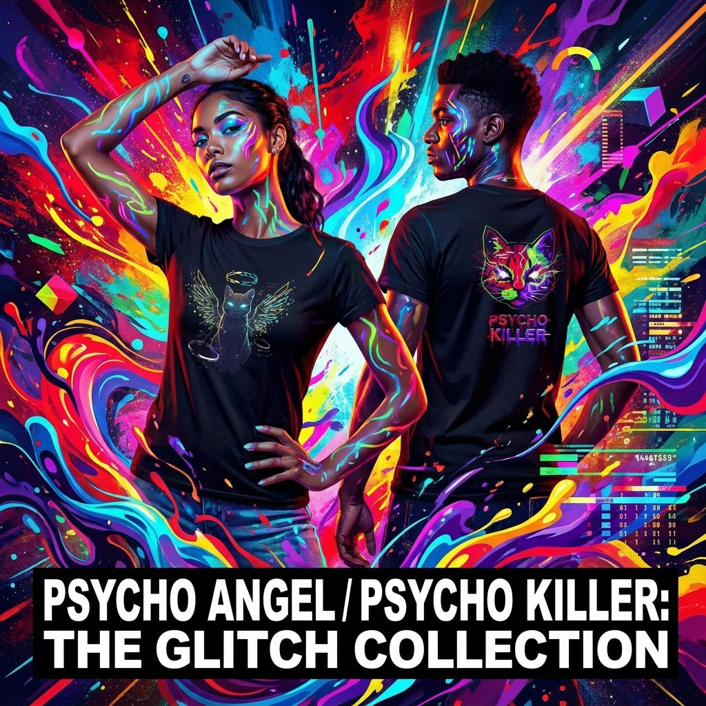 My 2 Faces — Angel & Psycho Killer Cat Tee