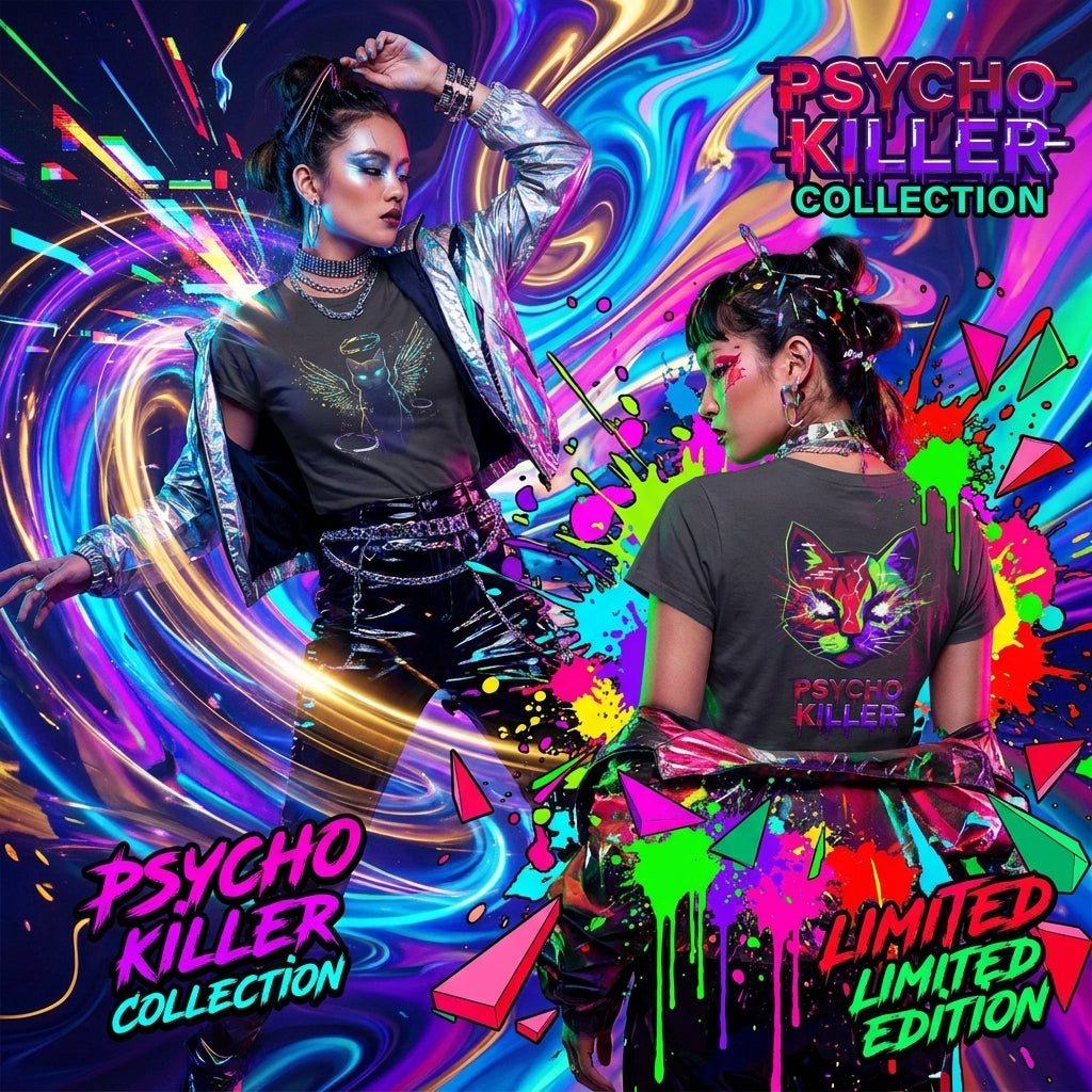 My 2 Faces — Angel & Psycho Killer Cat Tee