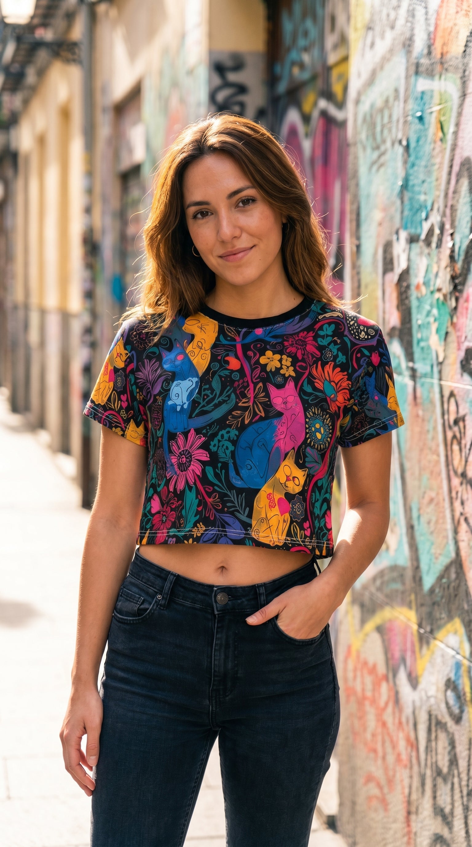 Jardín Salvaje — Crop Tee de Edición Limitada