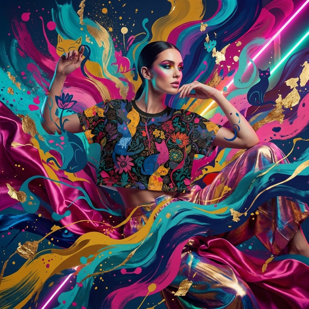 Jardín Salvaje — Crop Tee de Edición Limitada